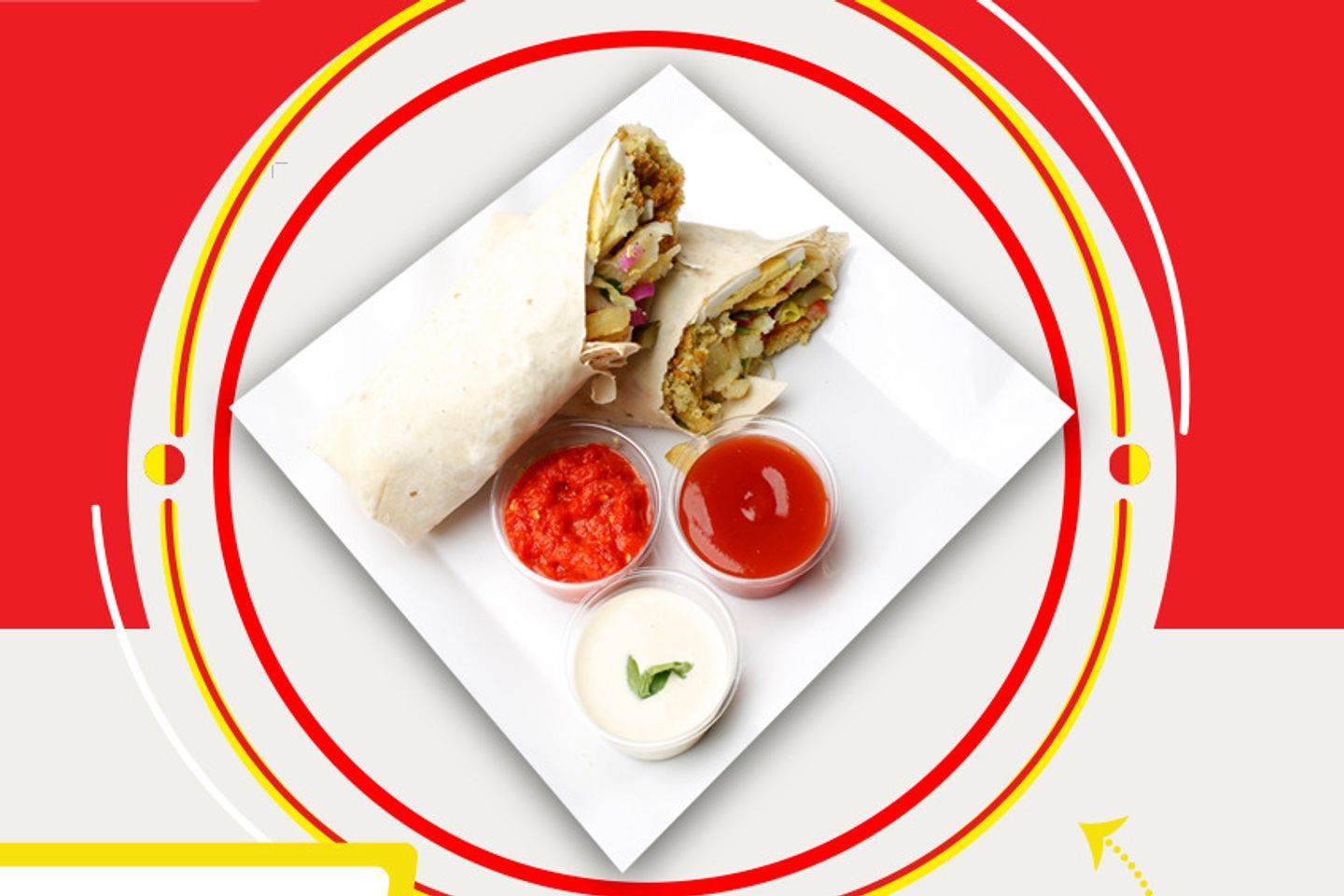 Falafel Sandwich With Cheese And Eggs