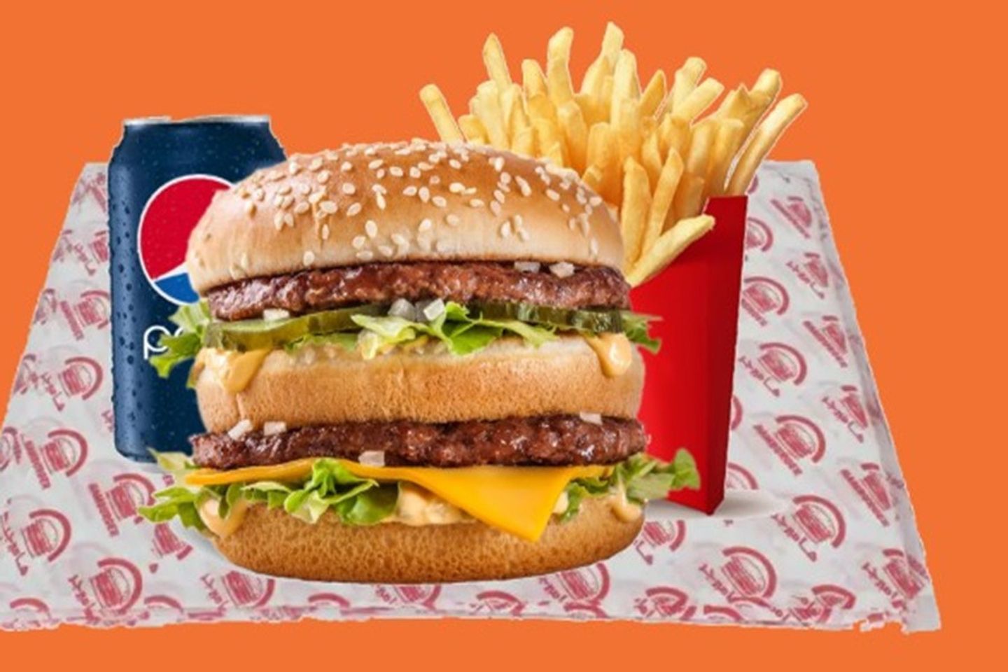 Double Cheese Chicken Burger Meal