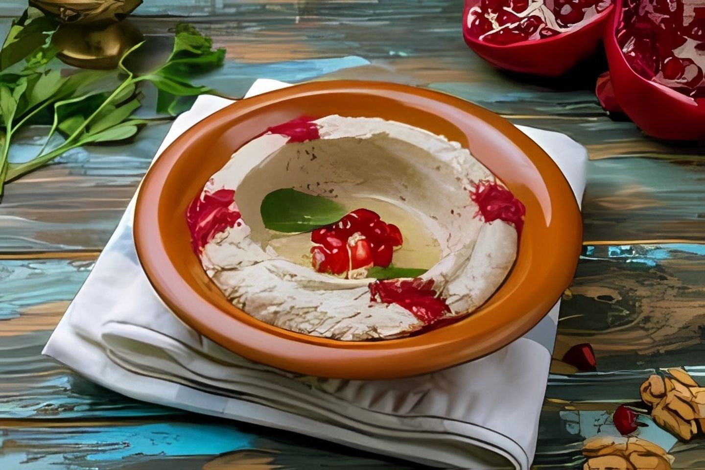 Hummus Plate With Mtabbal