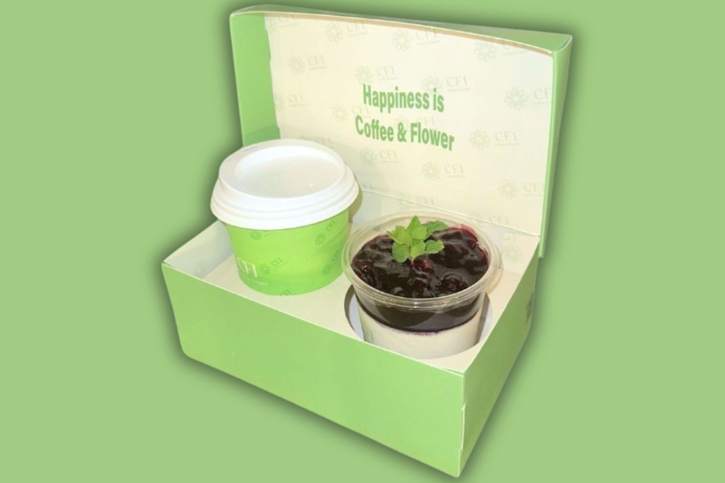 Happiness Box With Coffee And Sweets   Medium Size