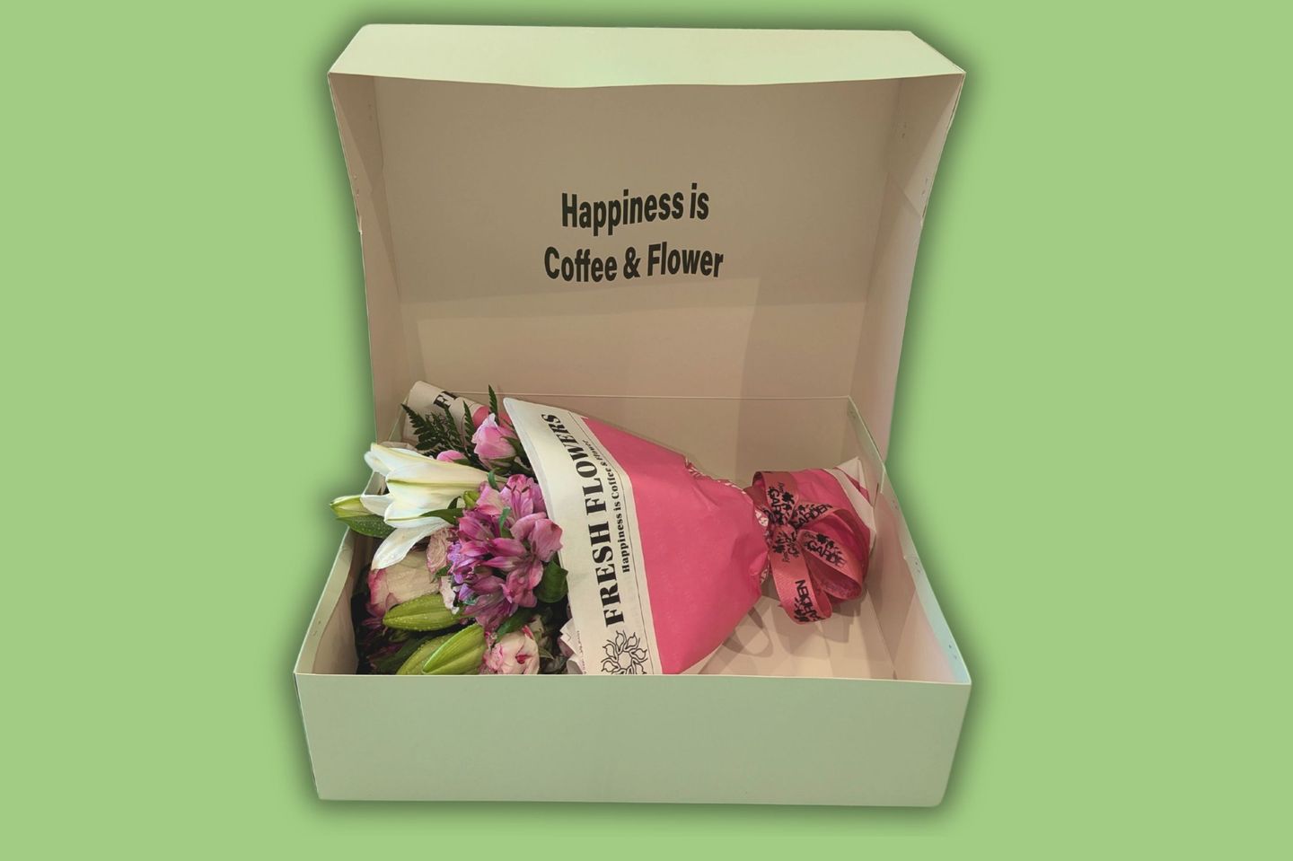Happiness Box Flower Bouquet   Large Size