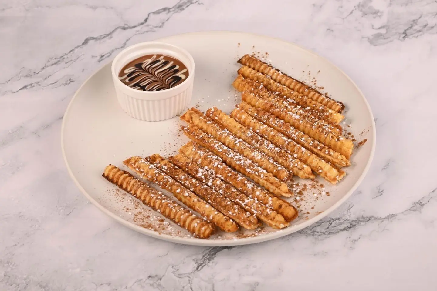 وافل فرايز كوب نوتيلا