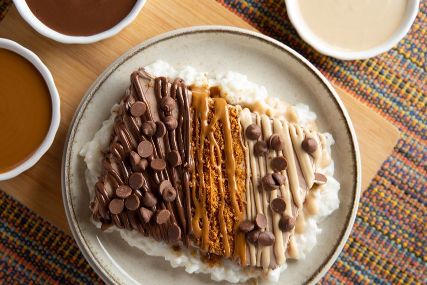 قشطوطة شوكلاته مع رز باللبن