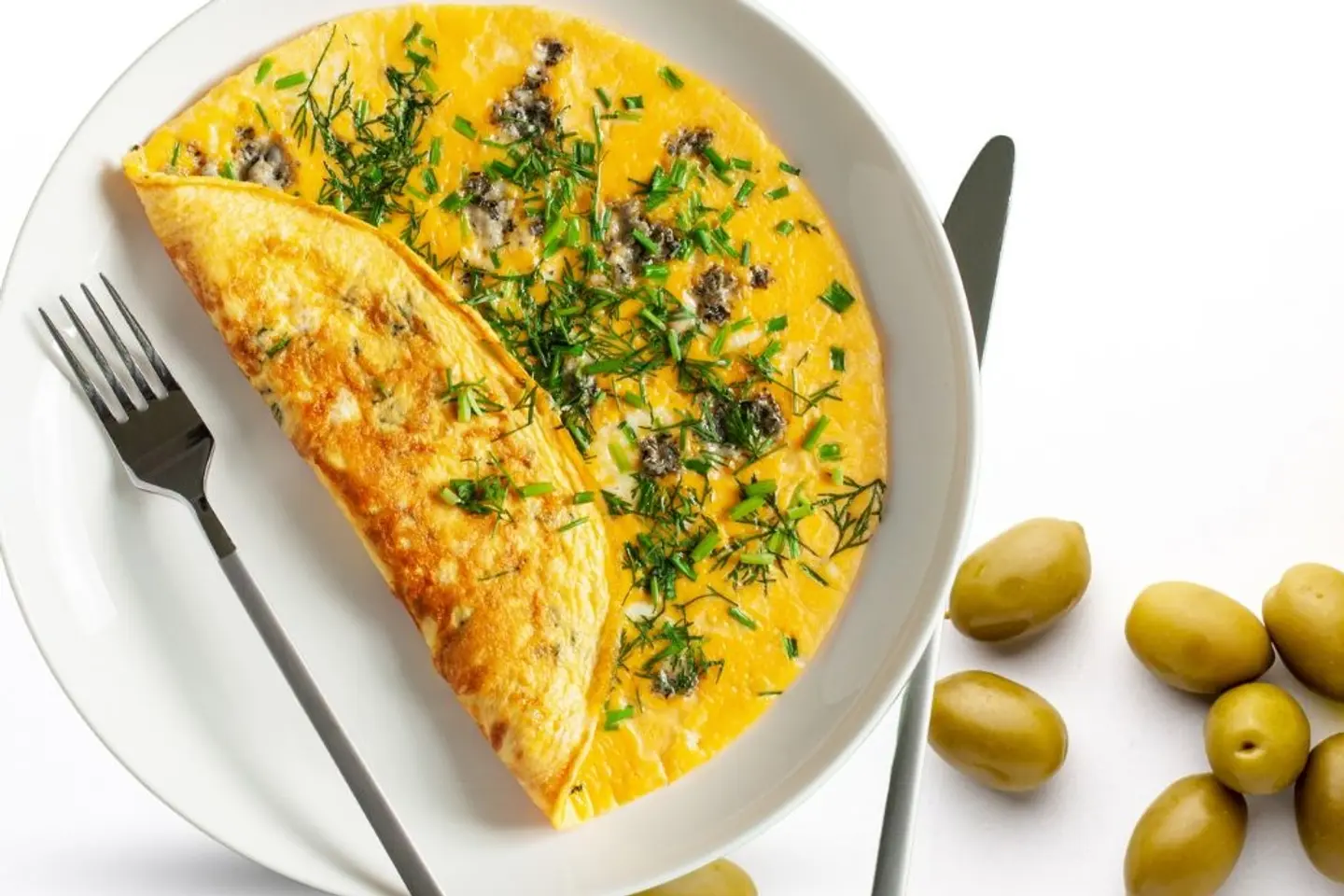 Eggs Omelet Platter With Vegetables