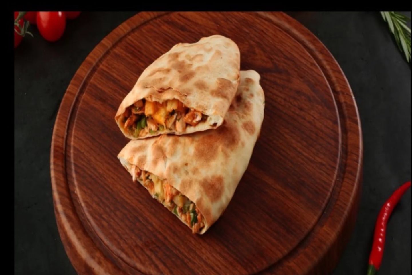 فطيرة شاورما مع جبن
