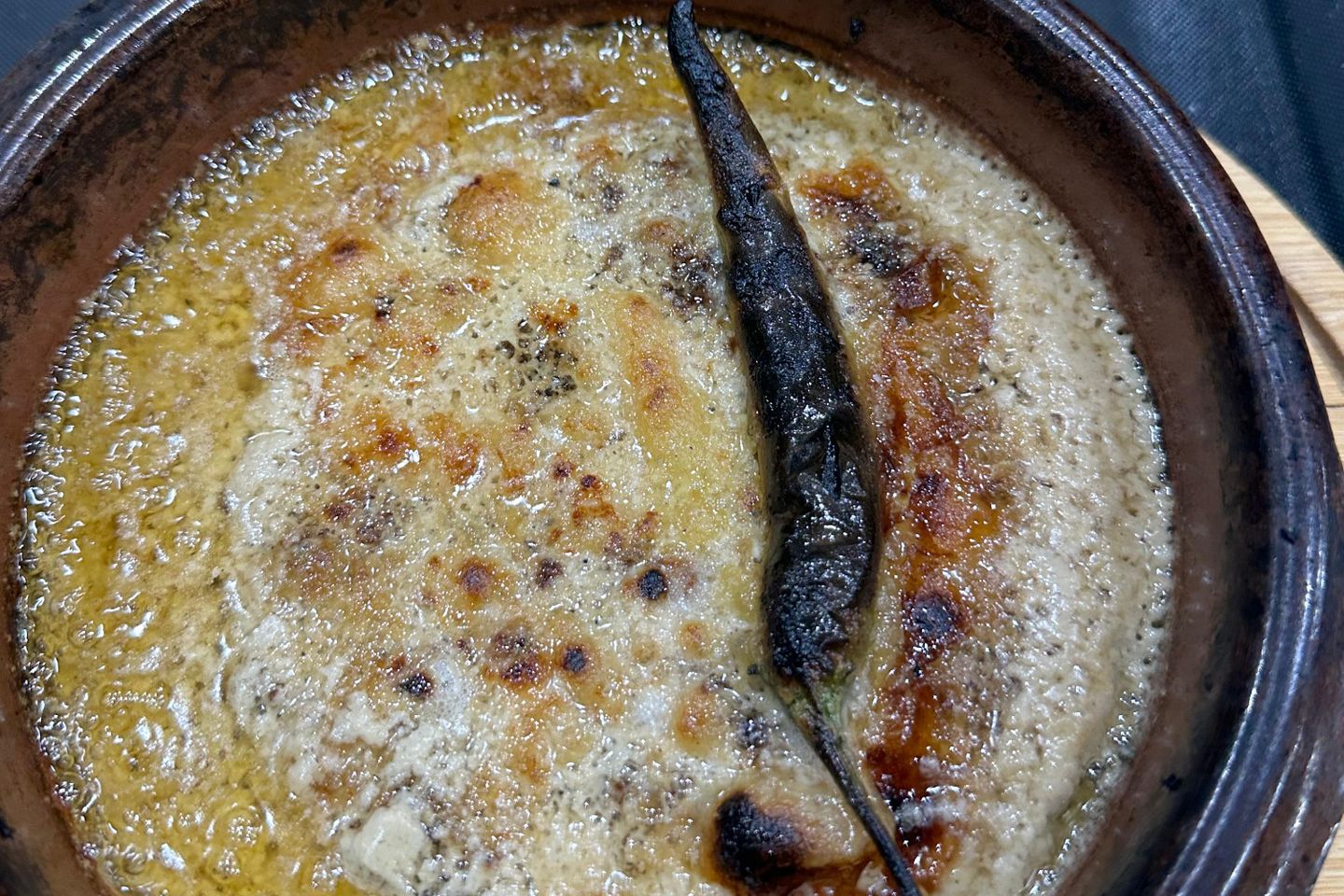 لحمة بصينية بطحينة