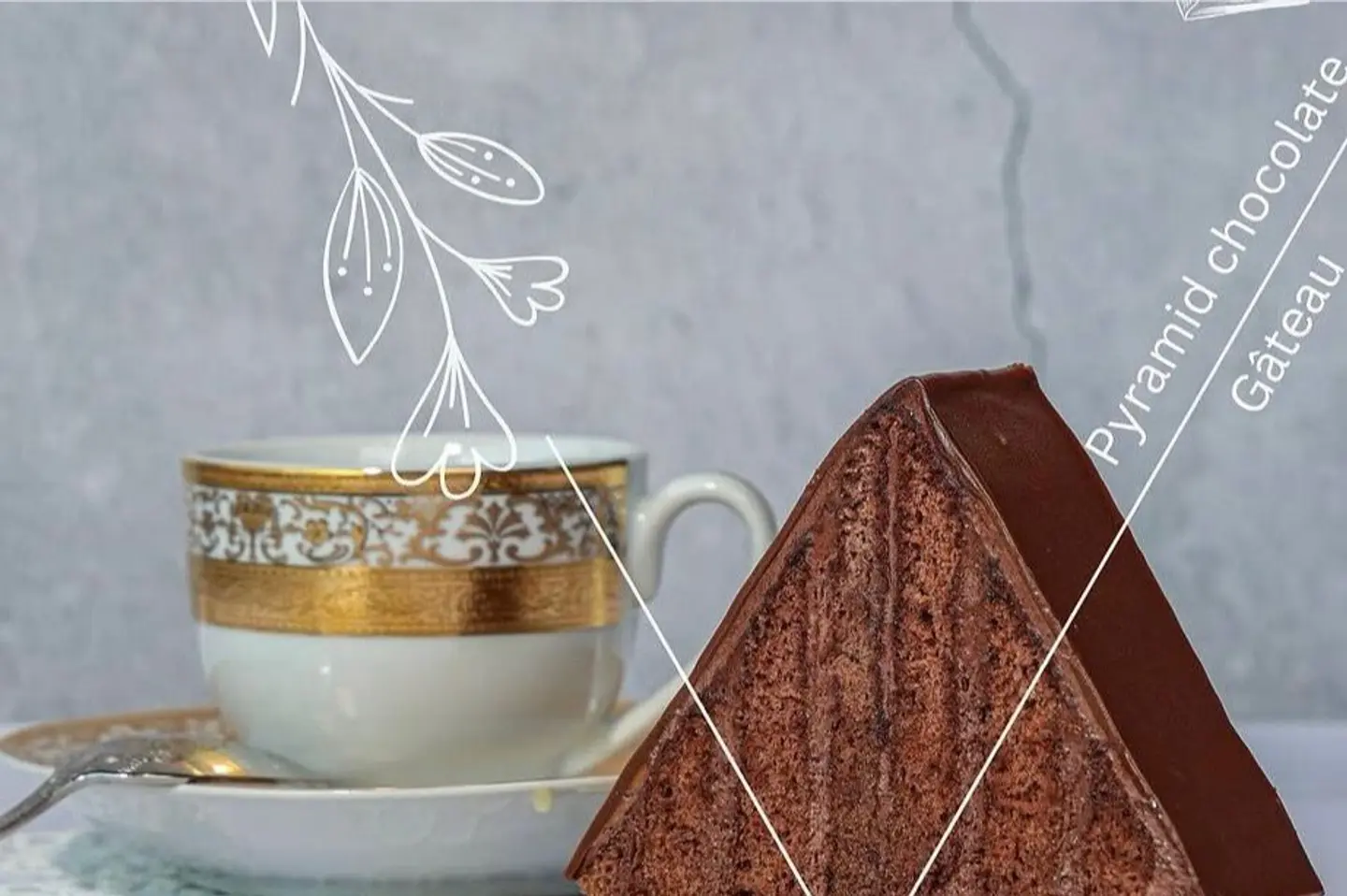 Pyramid Chocolate Cak
