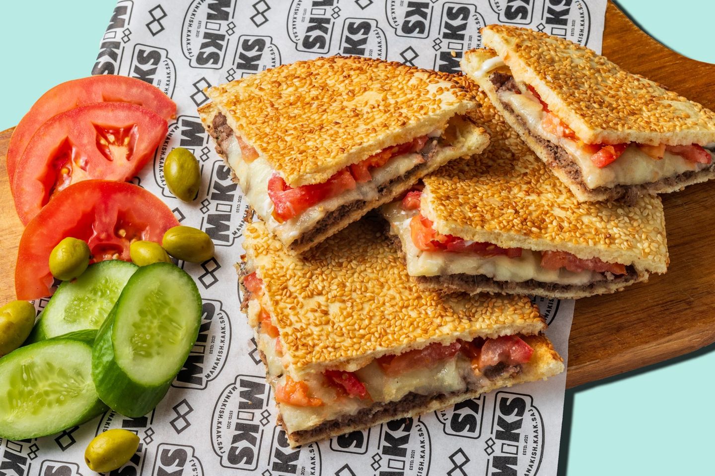 Kafta And Cheese Kaak