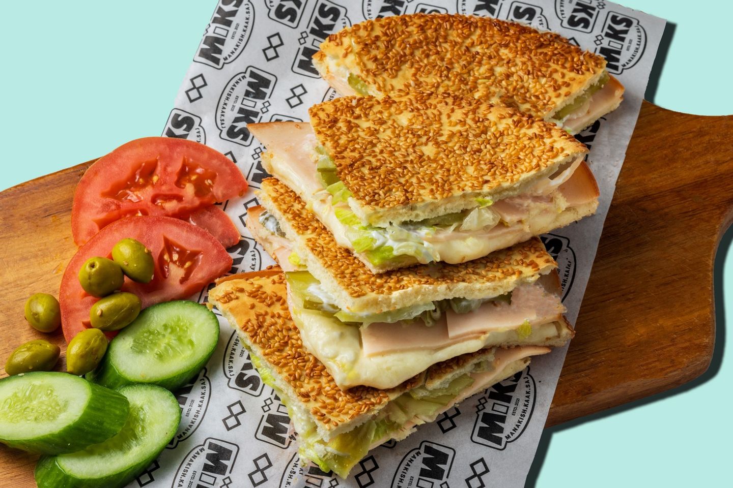 Turkey And Cheese Kaak