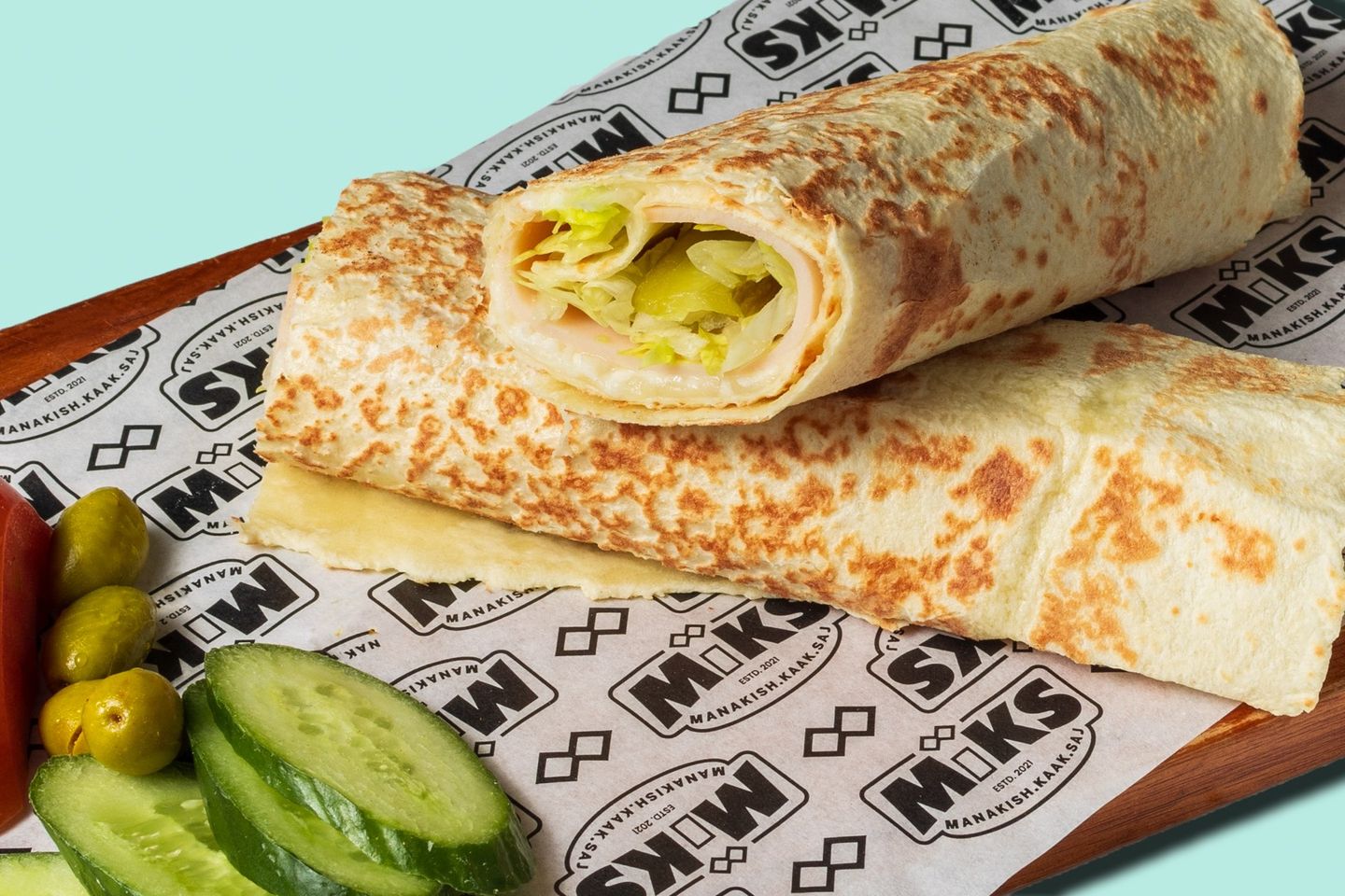 Turkey And Cheese Saj