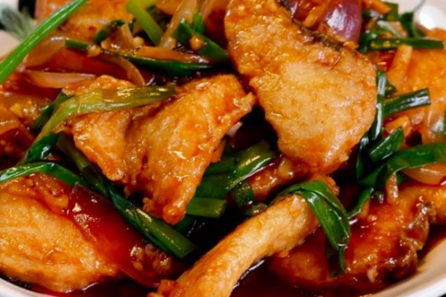 Fish With Spring Onion