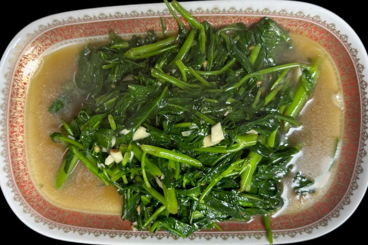 Kankong With Soy Sauce