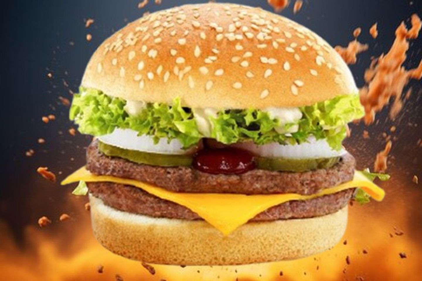 Double Decker Beef Burger
