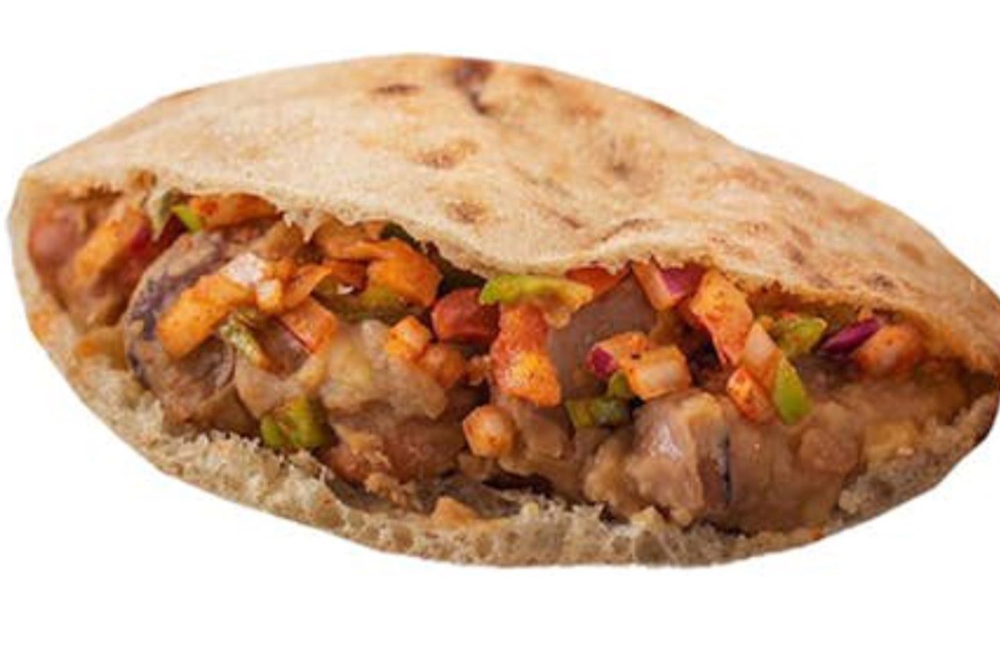 Cairo Nights Sandwich Egyptian Baladi Bread Stuffed With Meat