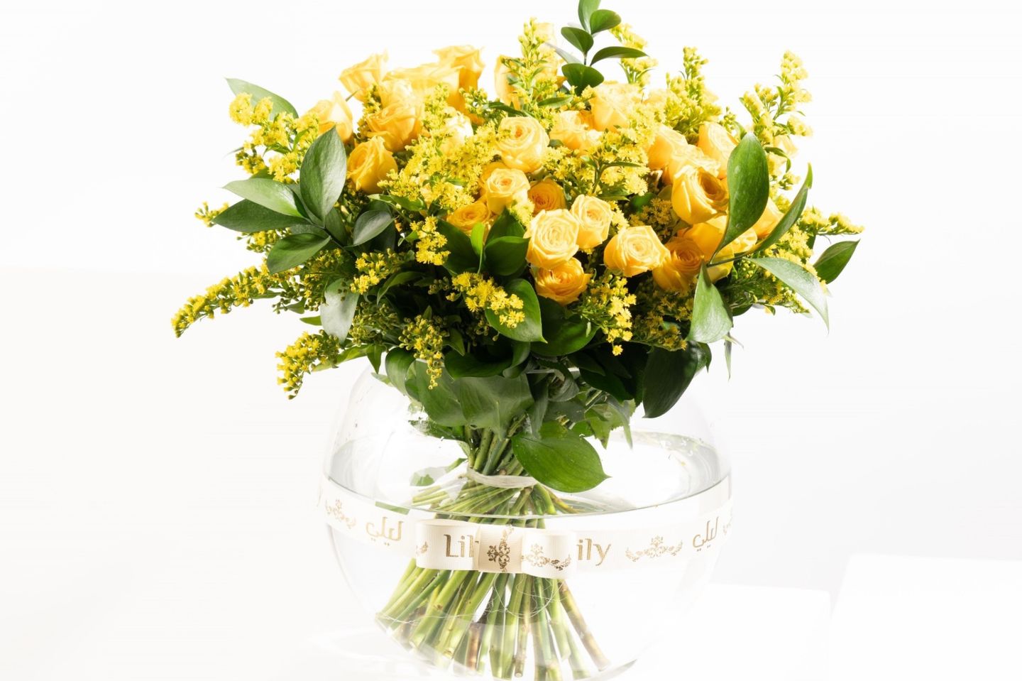 فازة ورد اصفر