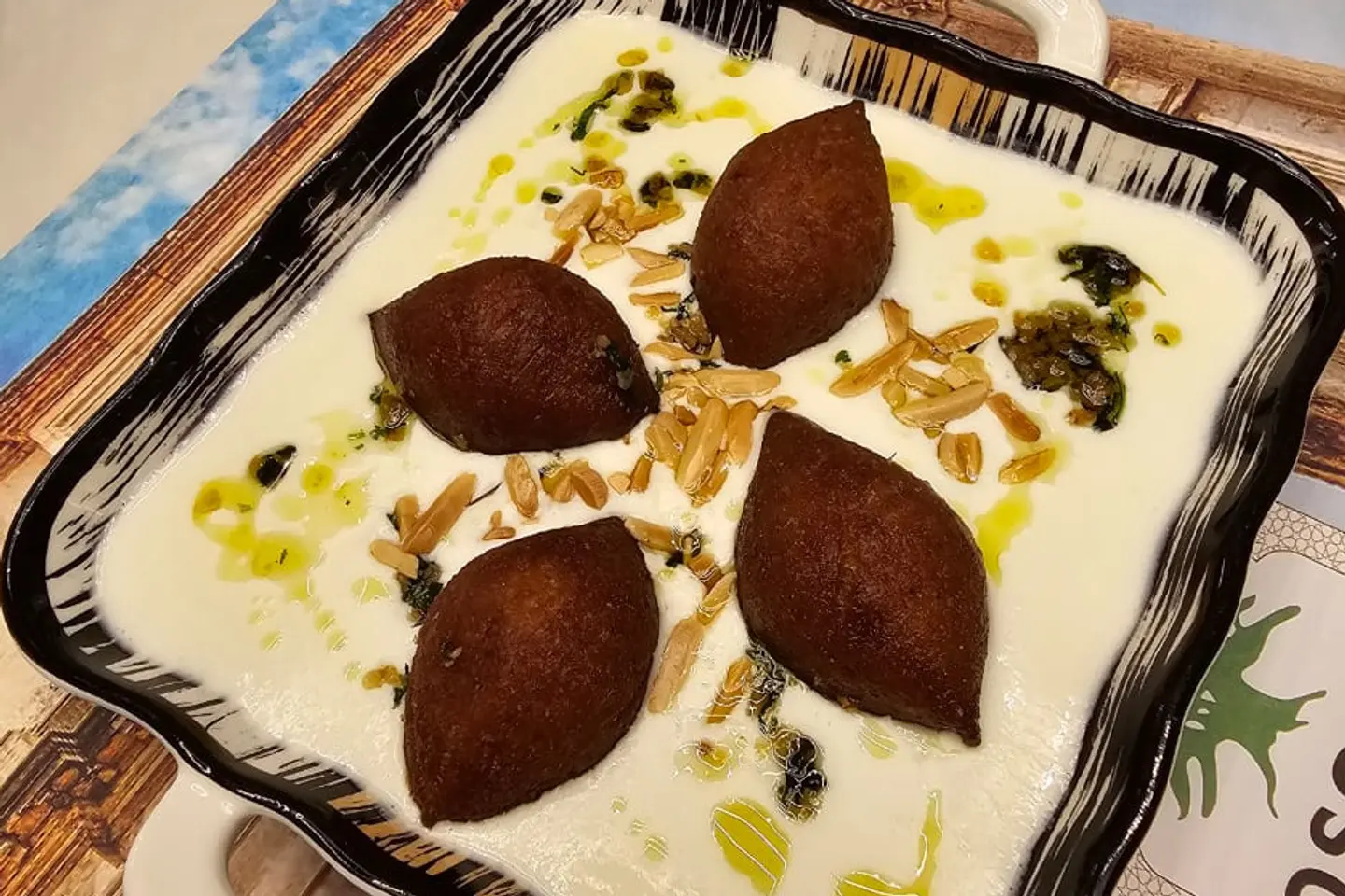 Kibbeh With Yogurt And White Rice