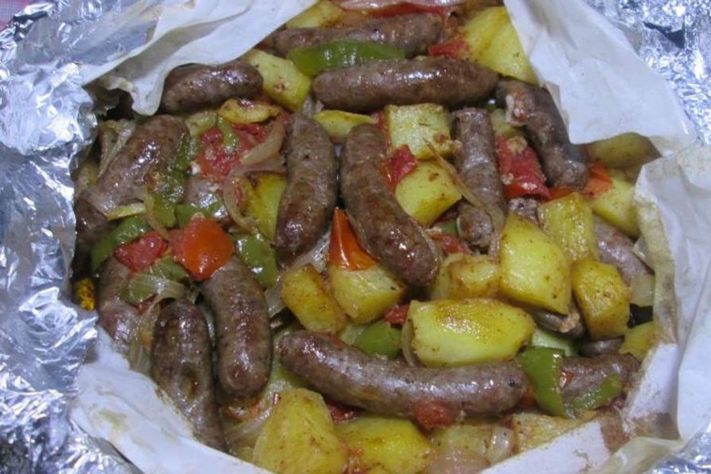 ورقه سجق بطاطس