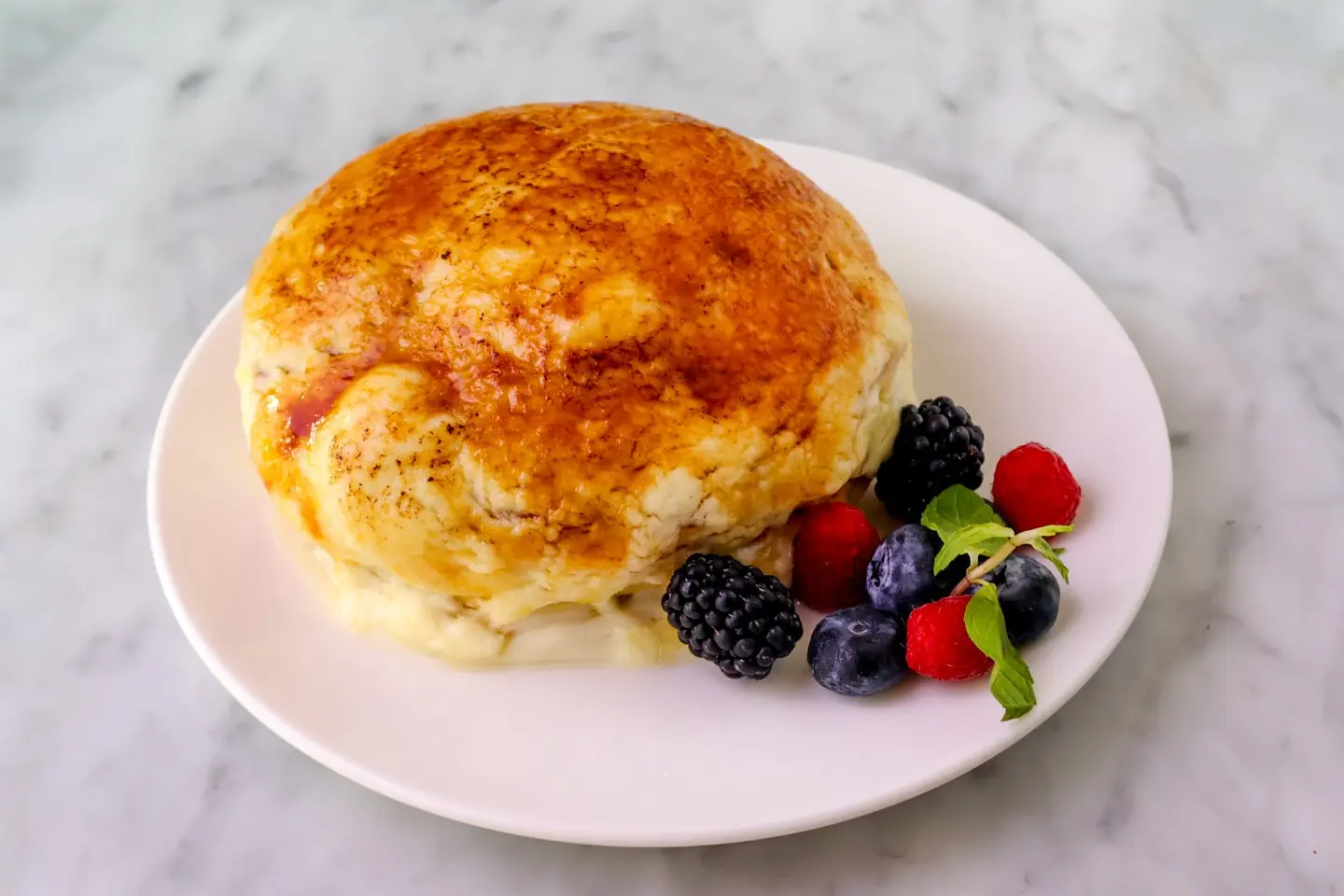 Crème Brûlée With Torched Vanilla Cream Sauce