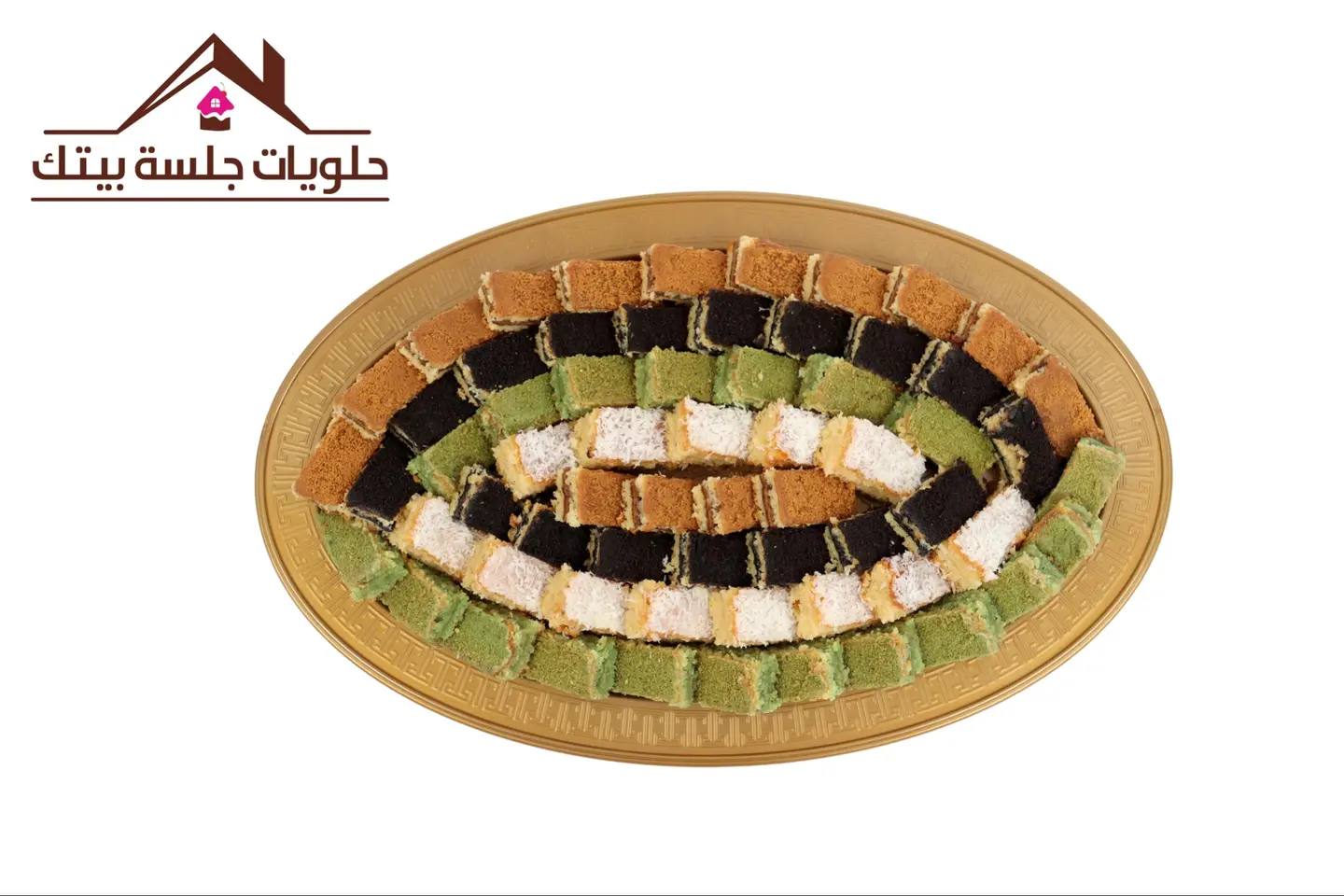 حلا بسبوسة اشكال وسط