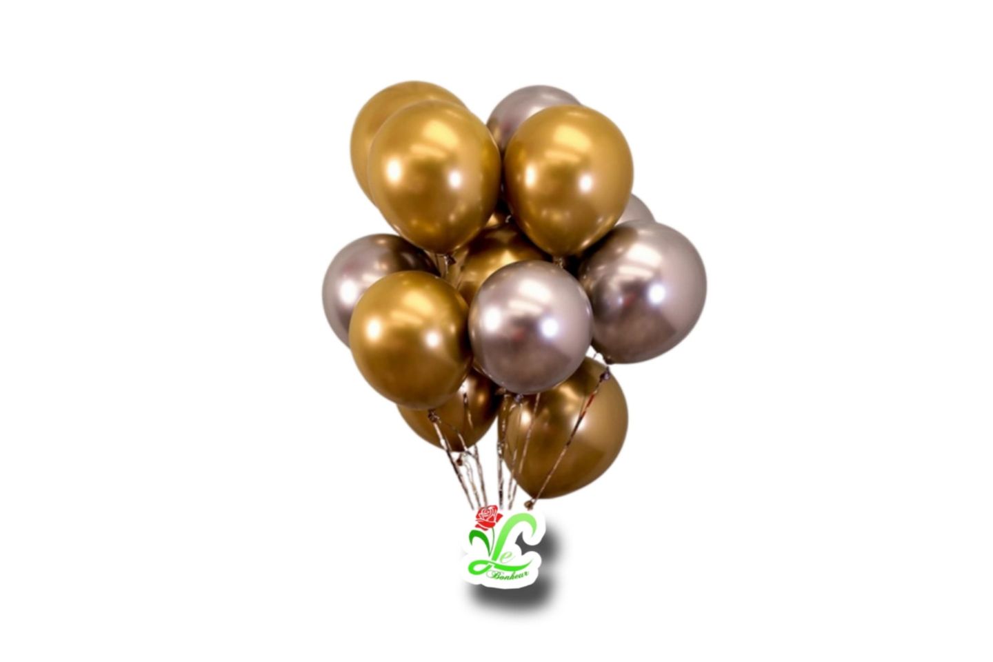 Gold And Silver Chrome Balloon