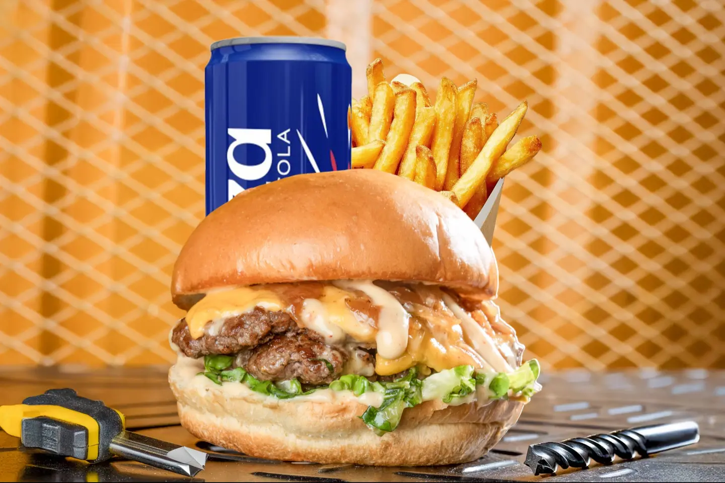 Plus Minus Smash Burger Meal