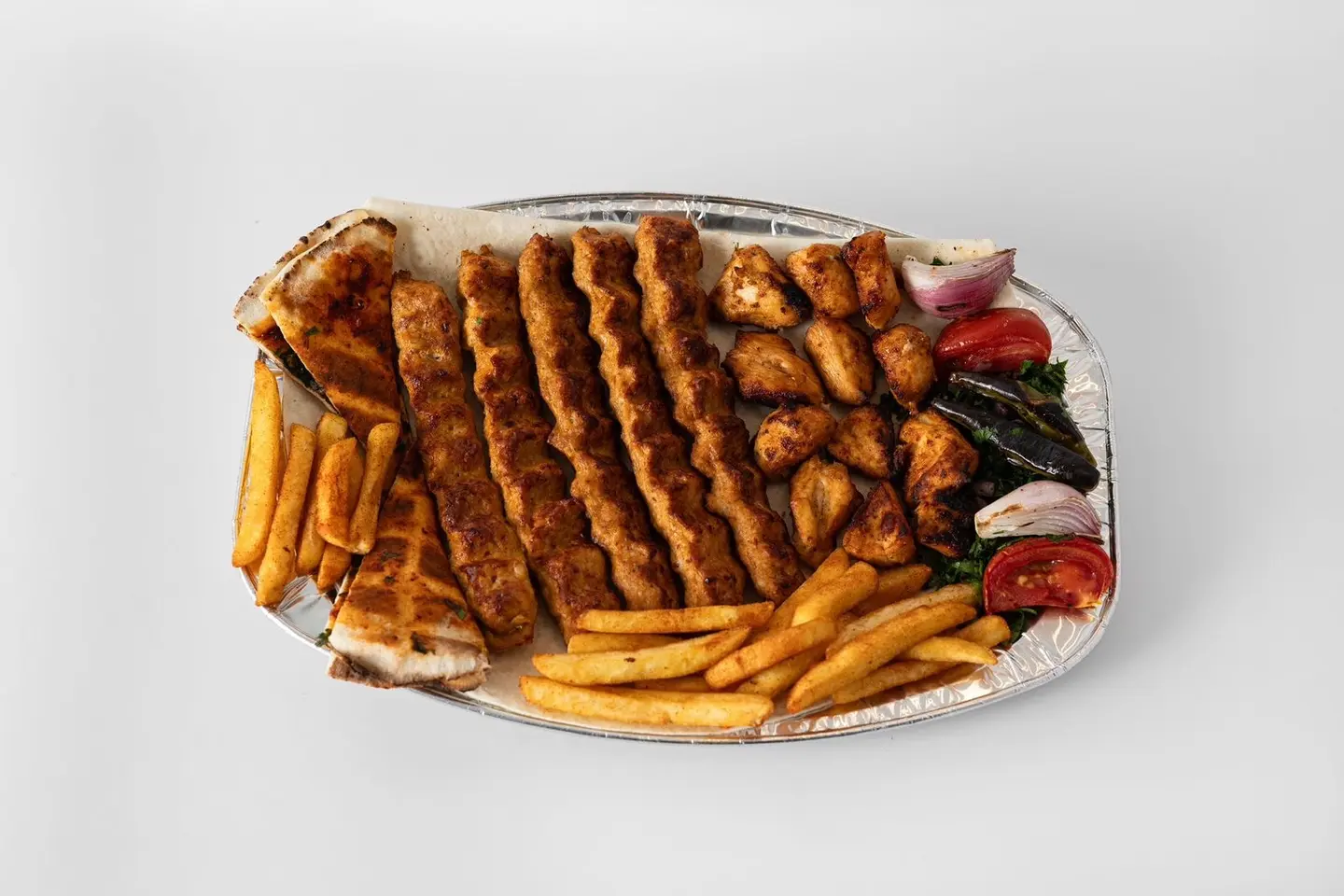 نصف كيلو مشاوي 8 اسياخ