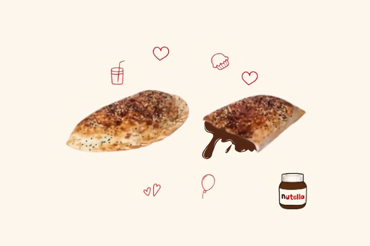 شطيرة نوتيلا