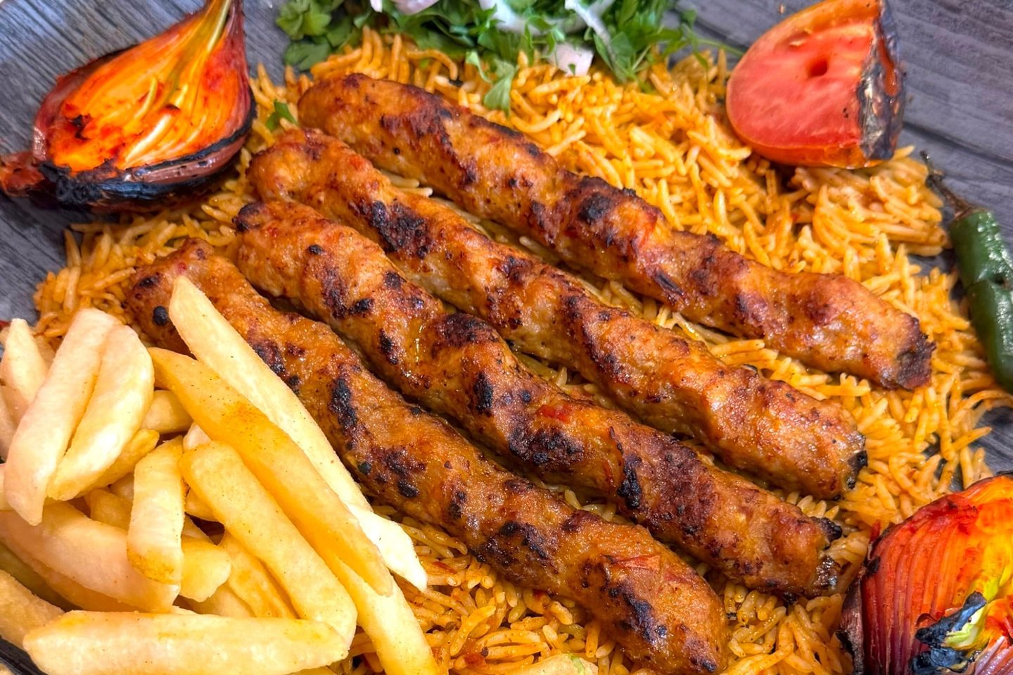 نفر كباب دجاح مع رز