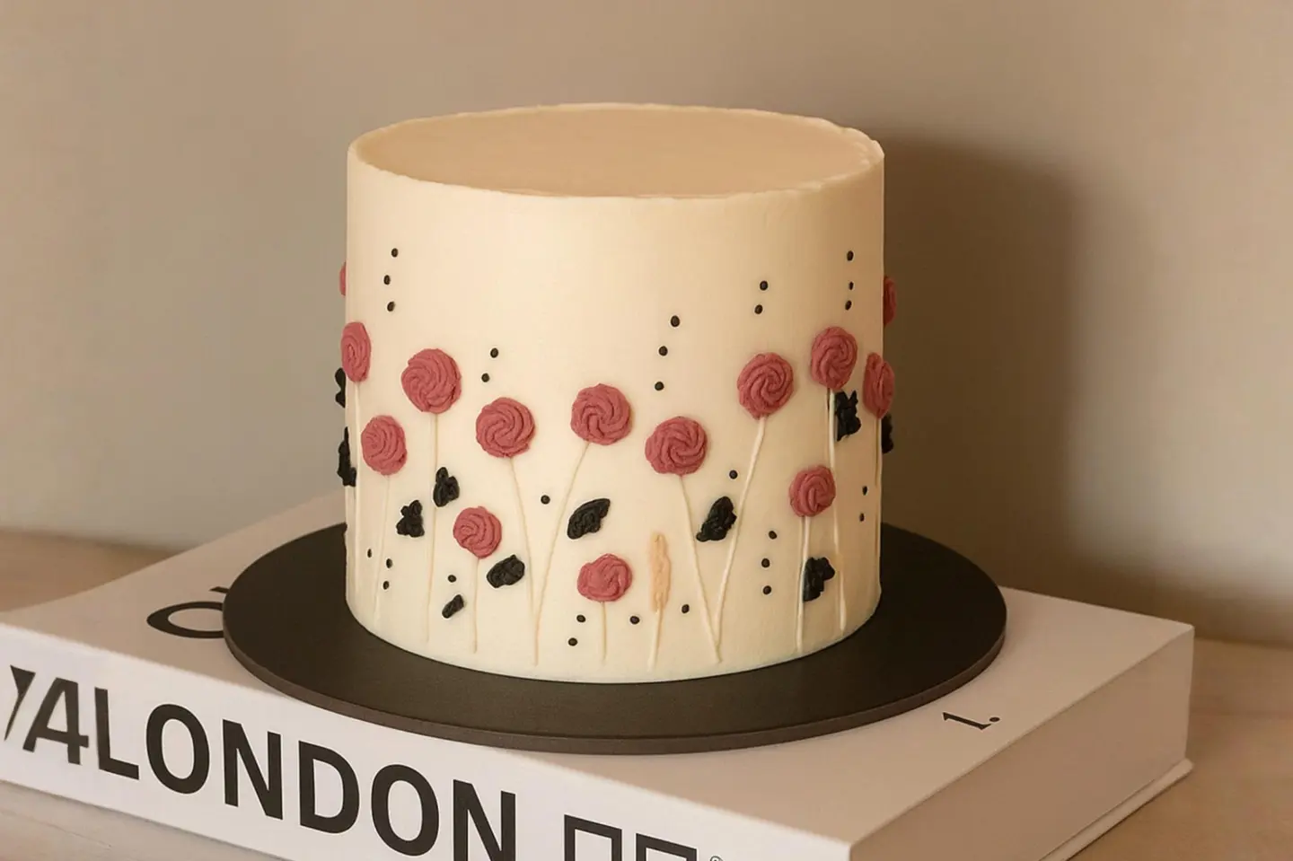 Flowered Chocolate Cake 6 Inch
