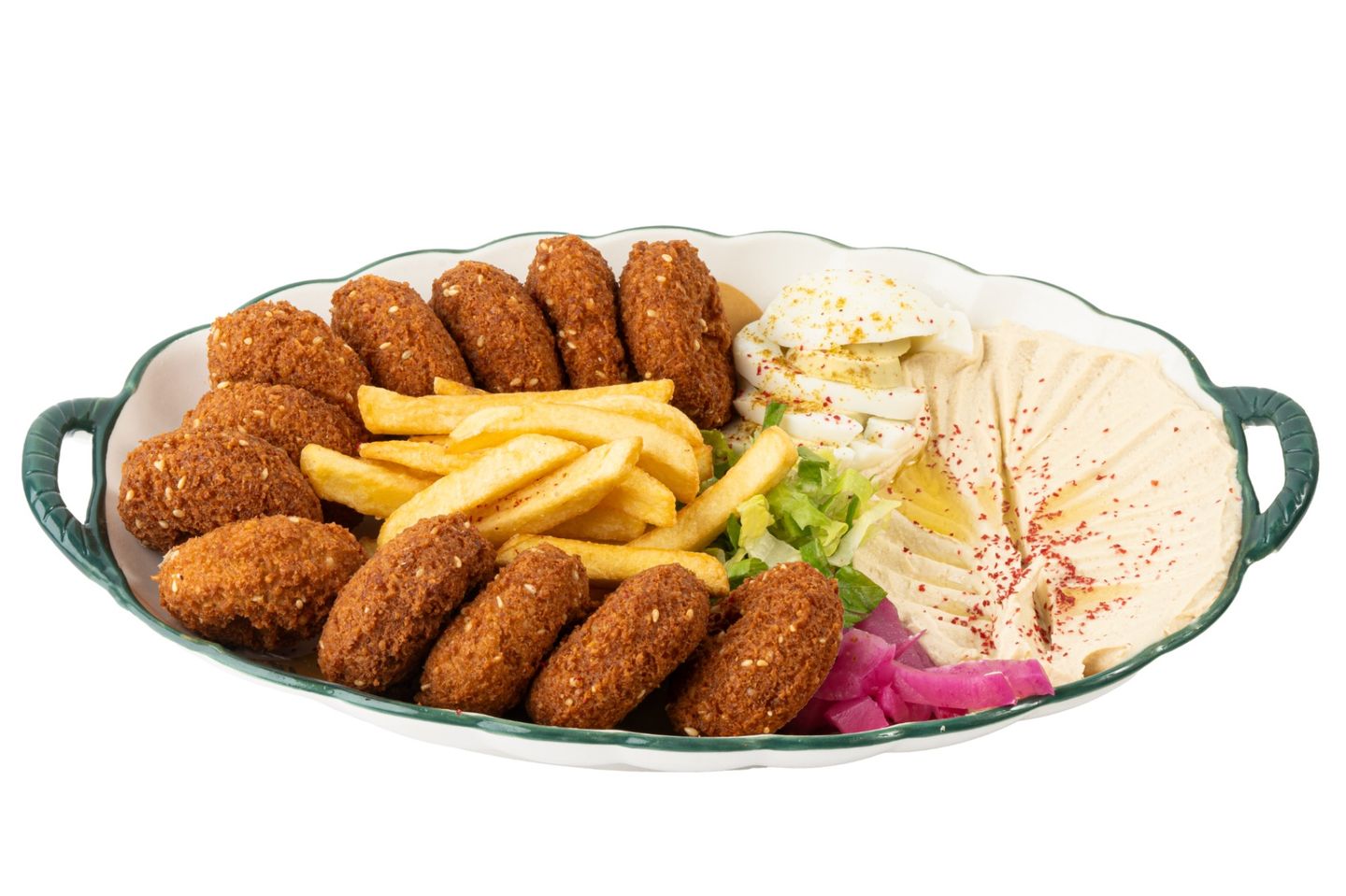 صحن مشكل فلافل