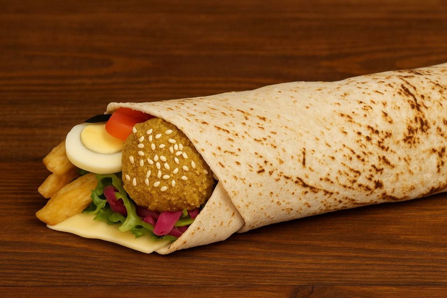 ساندوتش فلافل شراك