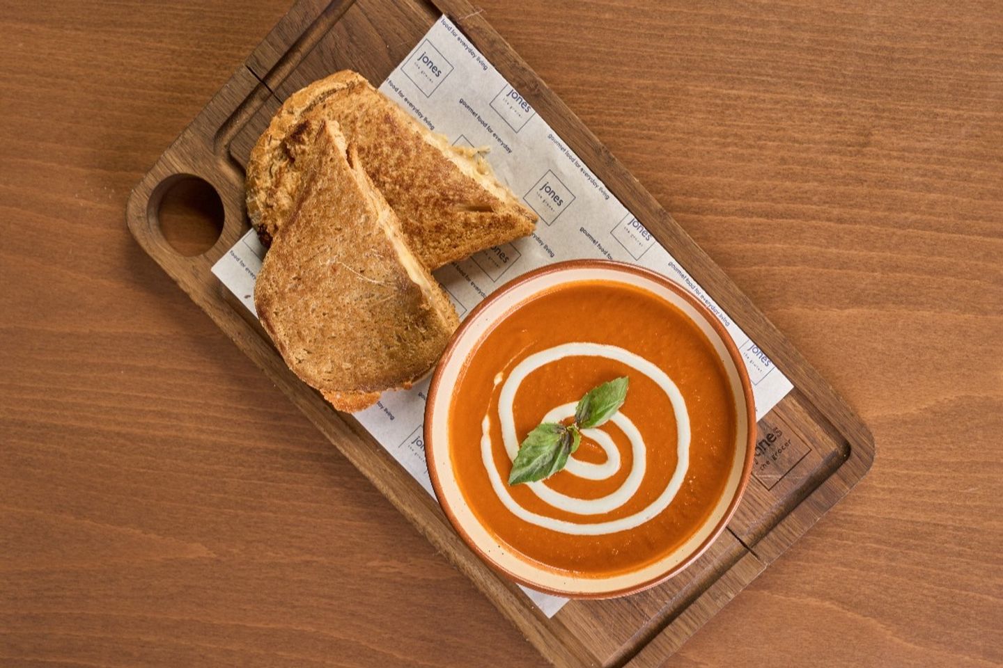 Tomato Soup And Cheese Toastie