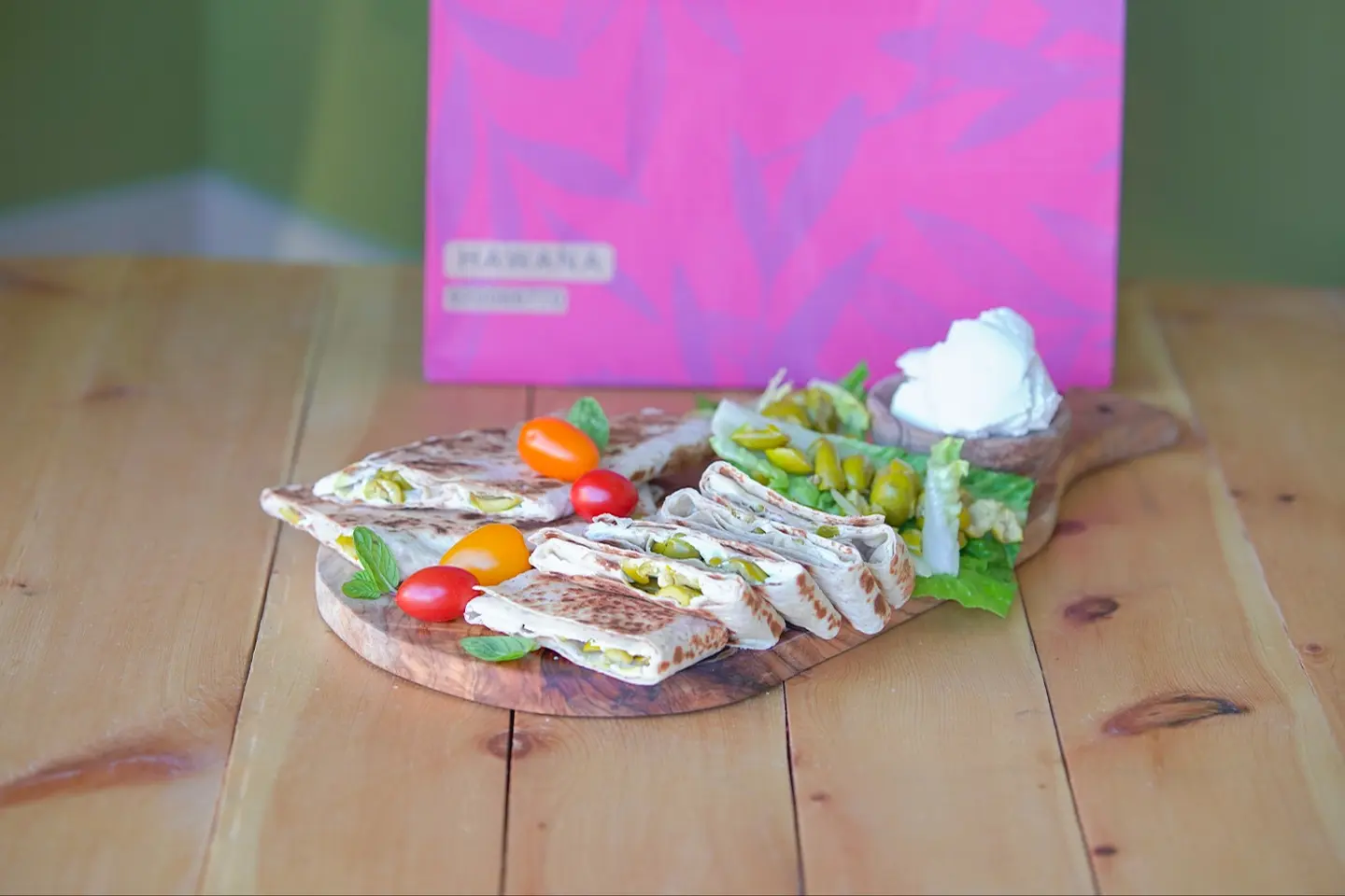 Labaneh Pie With Green Olives And Lemon