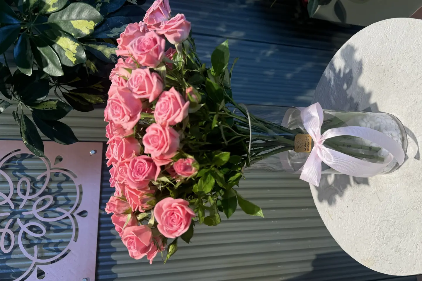 Natural Flower With A Vase