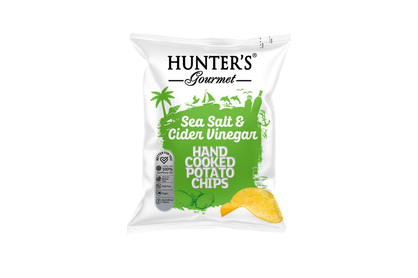 Hunter Chips Sea Salt And Cider Vinegar 125g