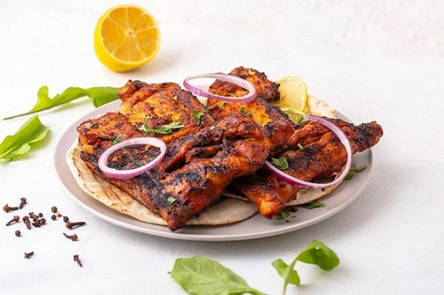 حبة دجاج مشوي على الفحم بدون رز