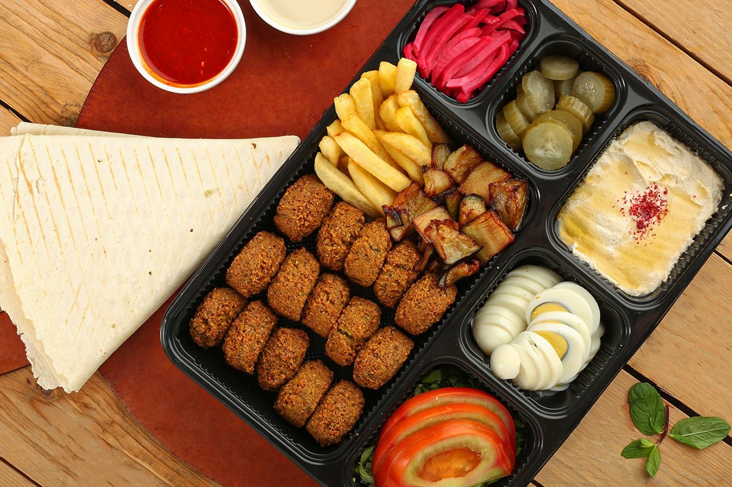 صحن فلافل