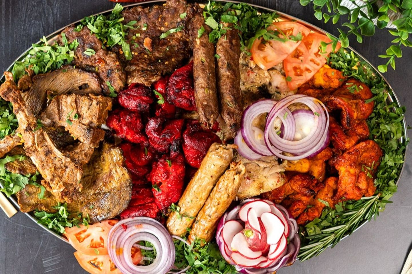 طبق شواء كبير