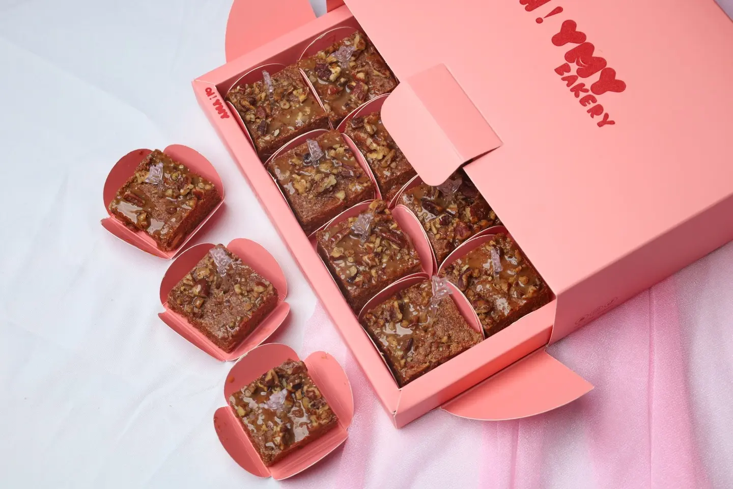 Salted Caramel Roasted Pecan Cubes