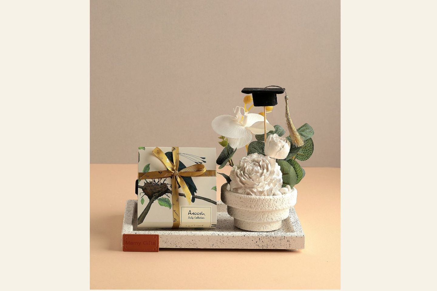 Graduation Gift: Peony Scented Candle With Anoush Chocolate