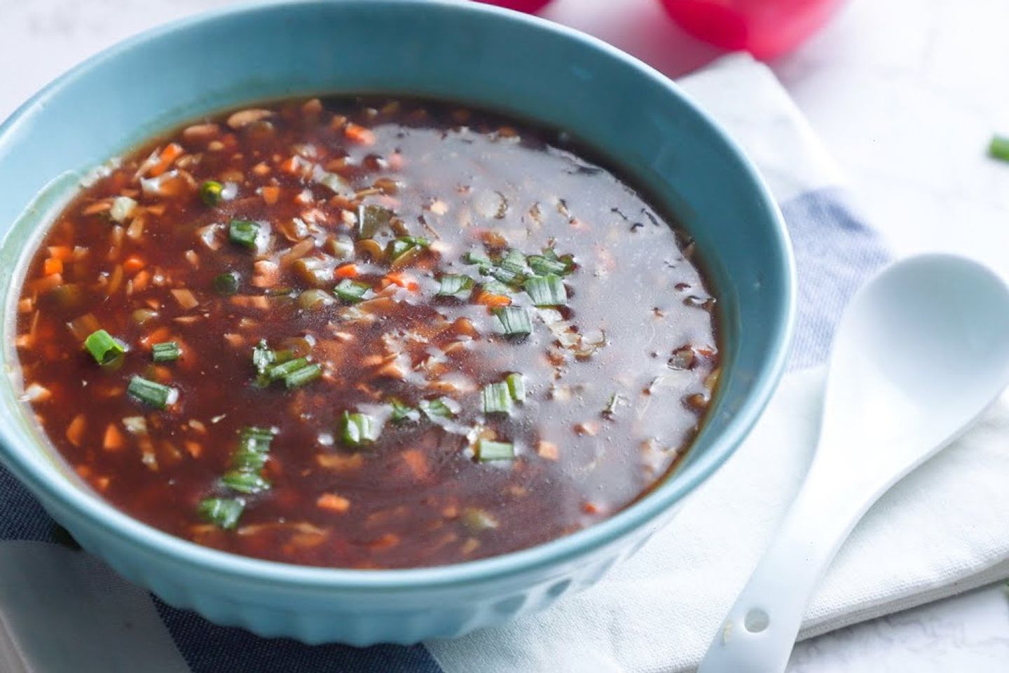 شوربة دجاج الحارة