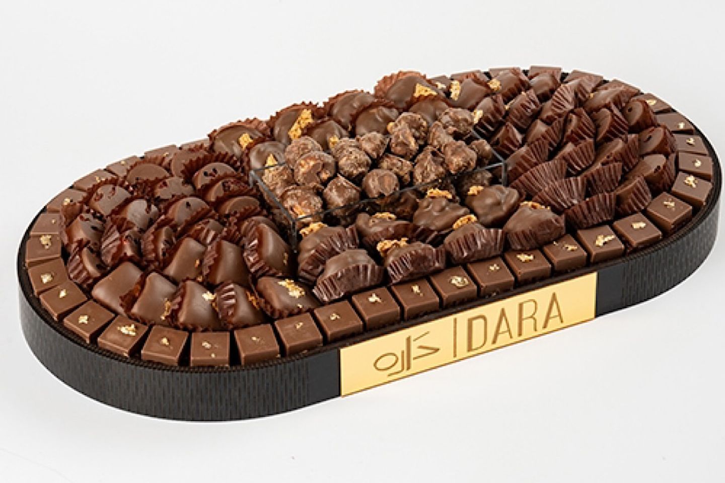 Black Unwrapped Chocolate Tray