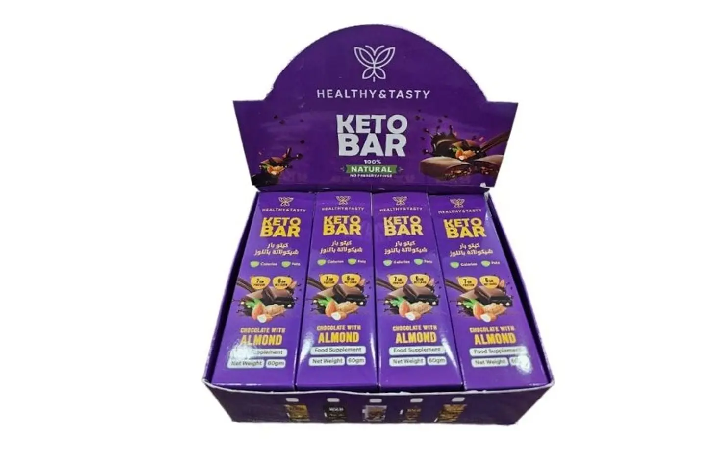 Keto Bar Chocolate With Almonds 60 G