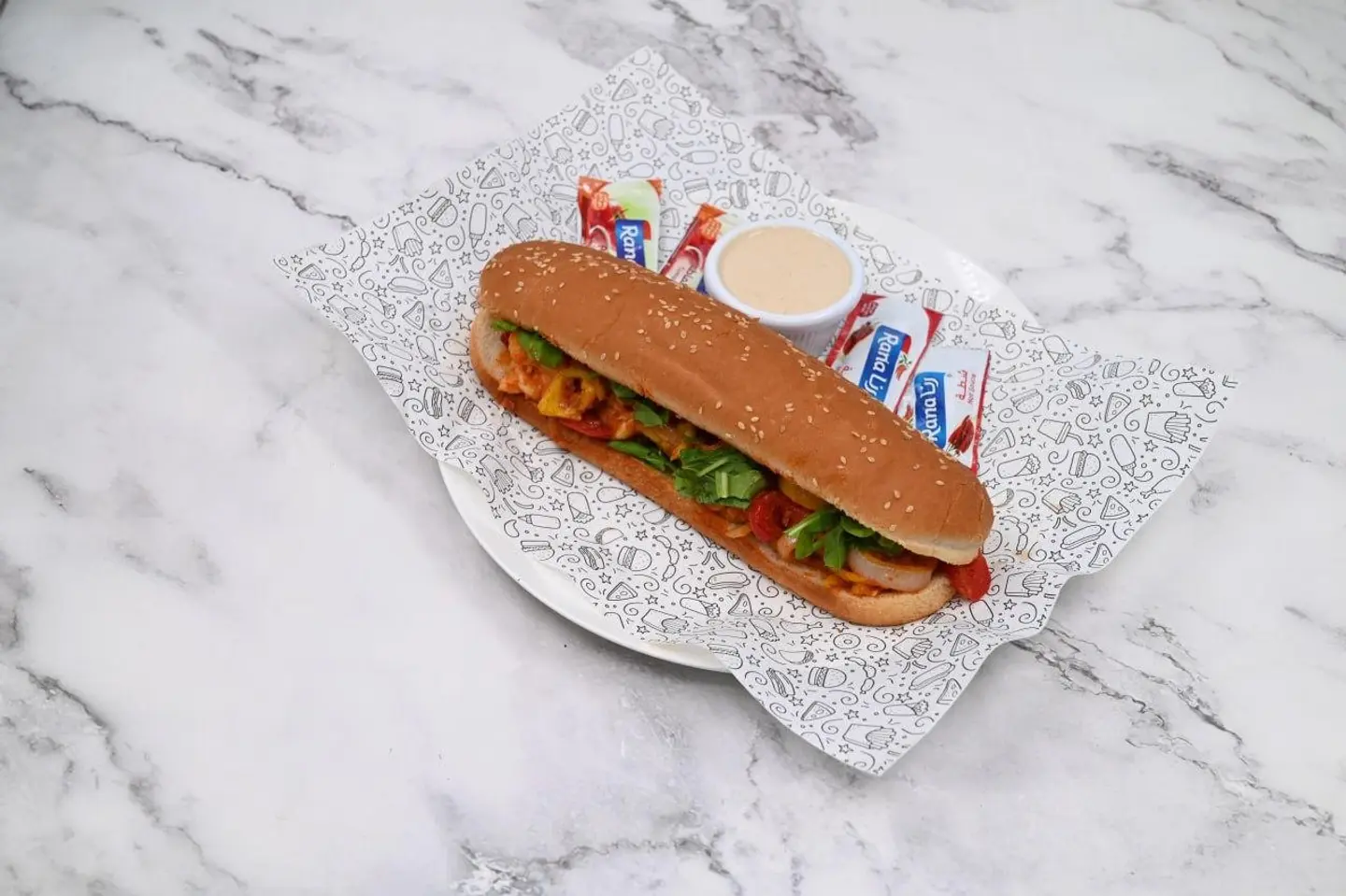 Shrimp Fajita Sandwich