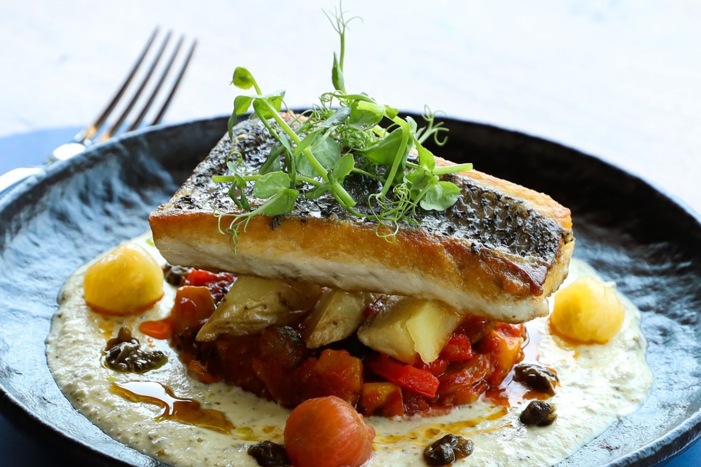 Pan Seared Almond Fish Fillet