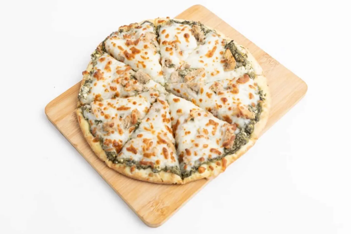 بيتزا سبانخ بالدجاج - بحجم متوسط