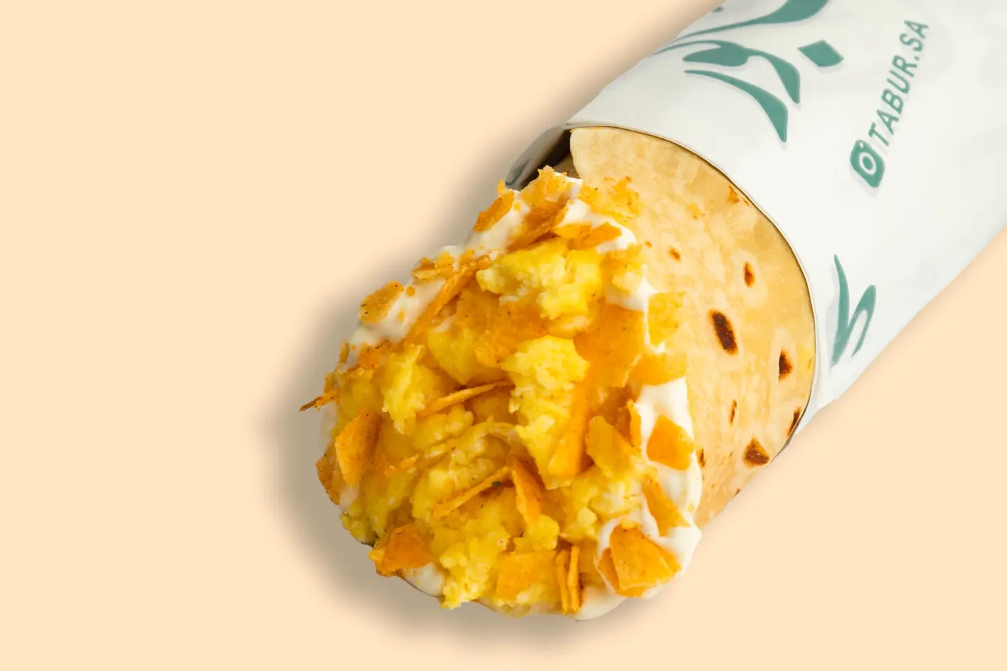 Egg Cheese And Oman Chips Chapati