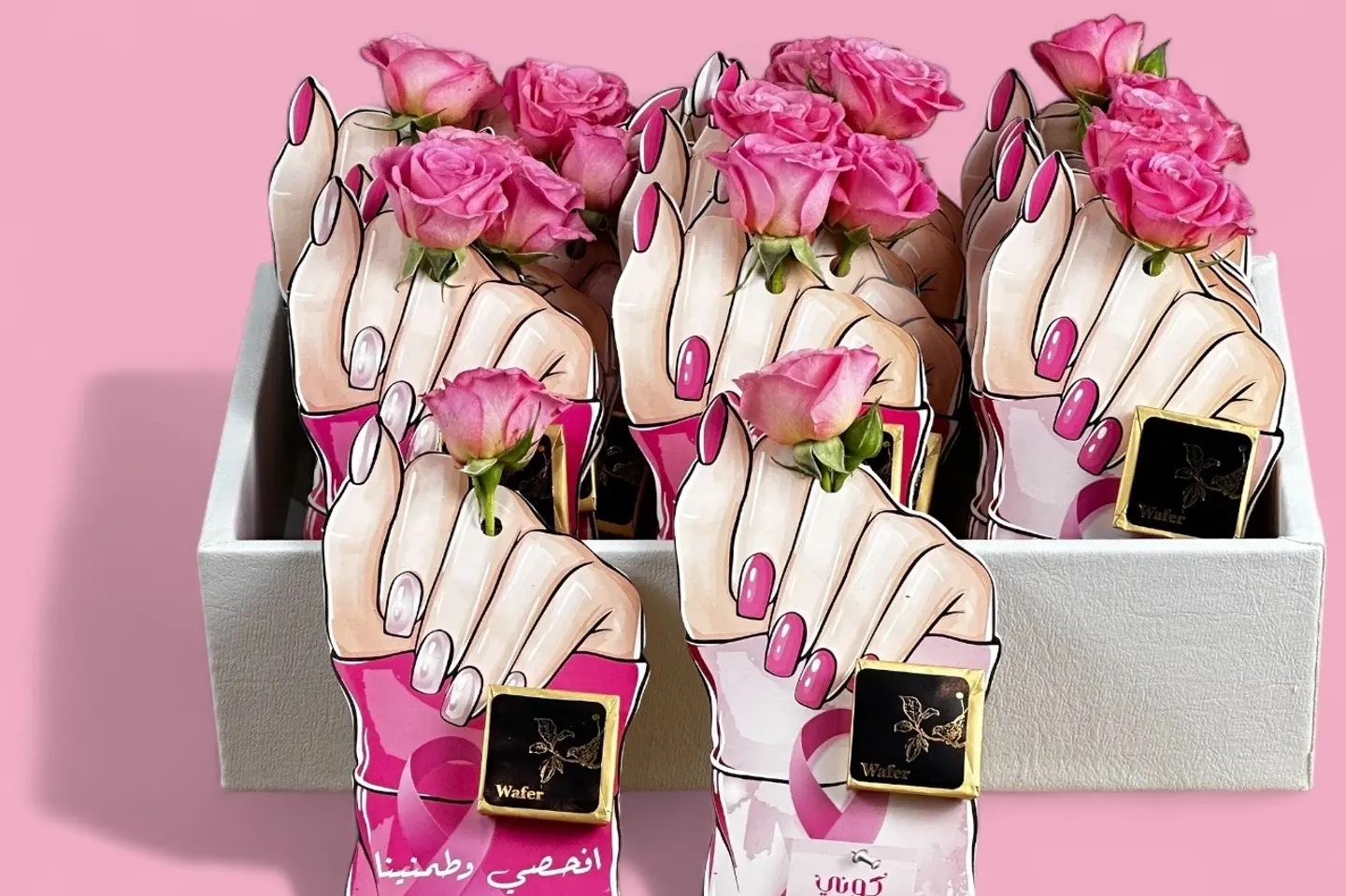 October   Chocolate Tray With Roses