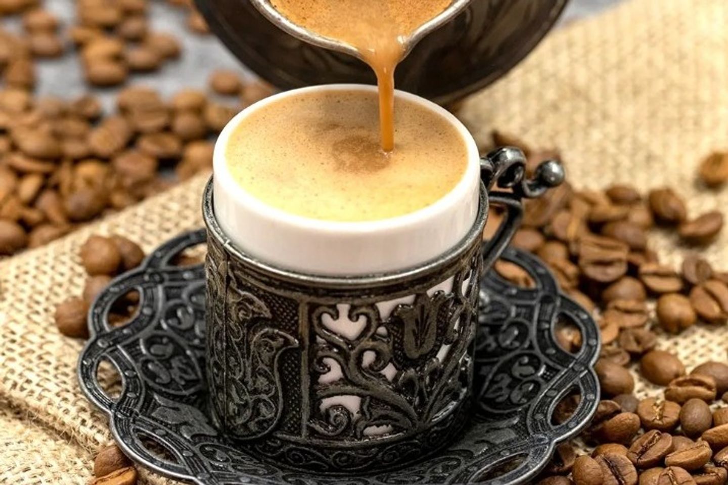 قهوة عثمانية بالحليب