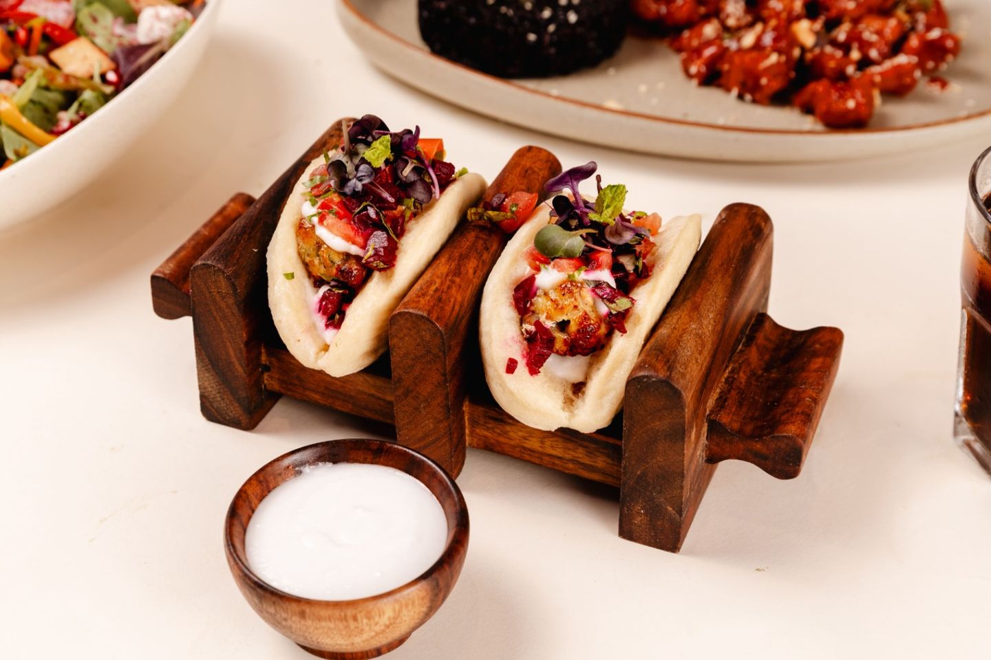 Lebanese Chicken Kebab In Bao Bread